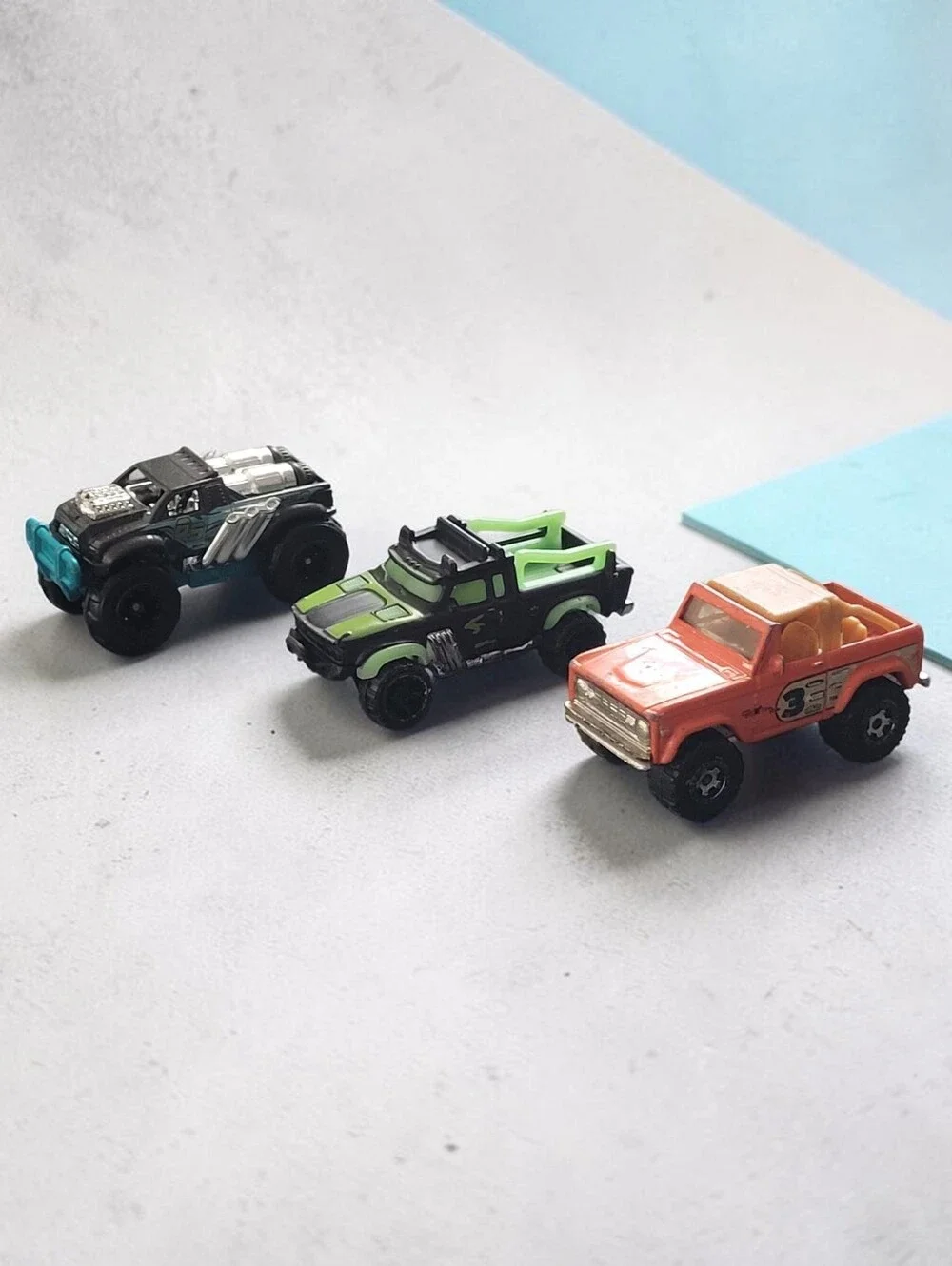(Lot Of 3) Assorted Zuru Metal Machines/Rally Baja Crawler/Ford Bronco/ Die-Cast